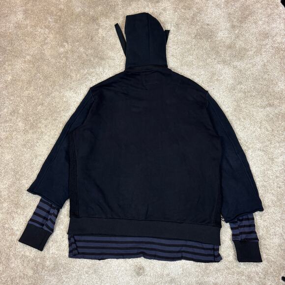 LongJourney Deconstructed Hoodie Men's Large Grunge Punk Emo Goth Streetwear - Picture 3 of 10